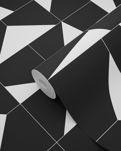 ESTAhome behang tegelmotief zwart wit - 0,53 x 10,05 m - 139087 - vtwonen shop