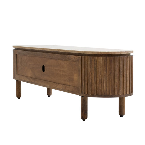 Giga Meubel Tv-Meubel Myra - Mangohout/Travertin - Bruin - 175cm - vtwonen shop