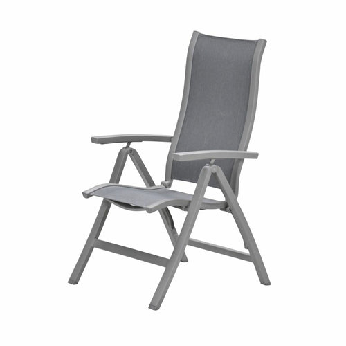 Garden Impressions Tuinstoel Hilly verstelbaar taupe incl voetenbank