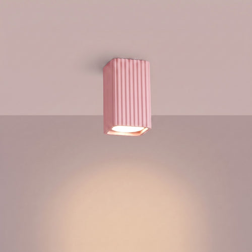Sollux Lighting Plafondlamp RAYO 10 roze - 6x6x10cm