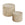 Calicosy - MAIA Set van 2 salontafels - Beige - 58x58x38 cm
