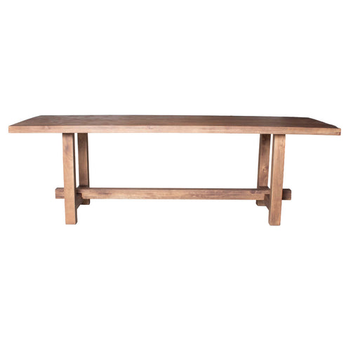 Giga Meubel Eettafel Frans - Rechthoek Donkerbruin Hout - 300x100x76cm