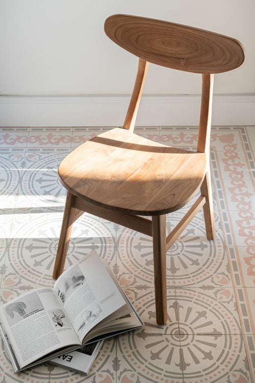 J-Line stoel Sofia - teakhout - naturel - vtwonen shop