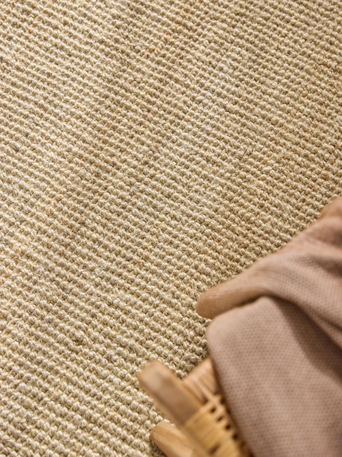 benuta jute vloerkleed Svea - crème - 150x150 cm