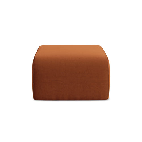 LaMiaSofa Poef Cervo - velours - terracotta - 72x94x42