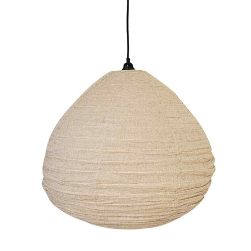 MÔMÉ Hanglamp Dome - taupe - linnen - XL - Ø 60 cm / H 54 cm - vtwonen shop
