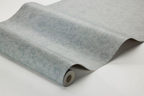 Borastapeter behang bloemen vergrijsd blauw - 53 cm x 10.05 m - 660356 - vtwonen shop