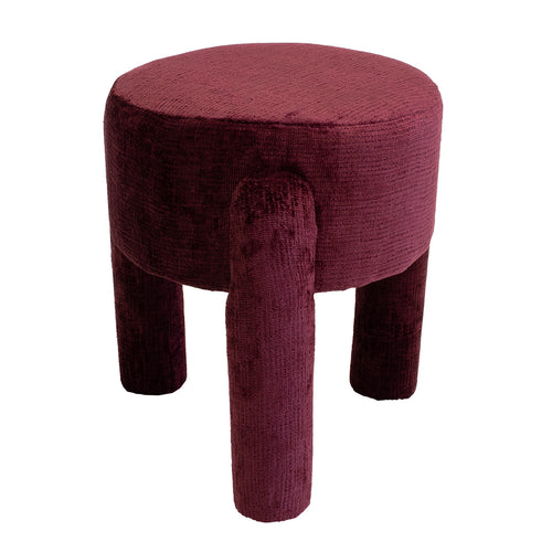 Giga Meubel Poef Yara - Stof - Burgundy - 44x44x42cm - vtwonen shop