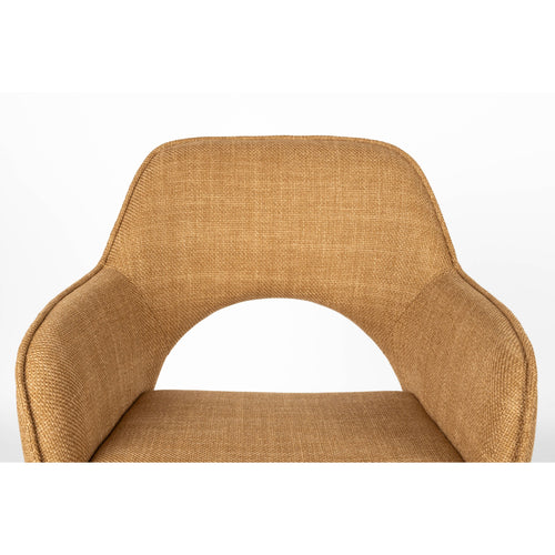 Housecraft Living Toye Eetkamerstoelen draaibaar Geel - Set van 2 - vtwonen shop