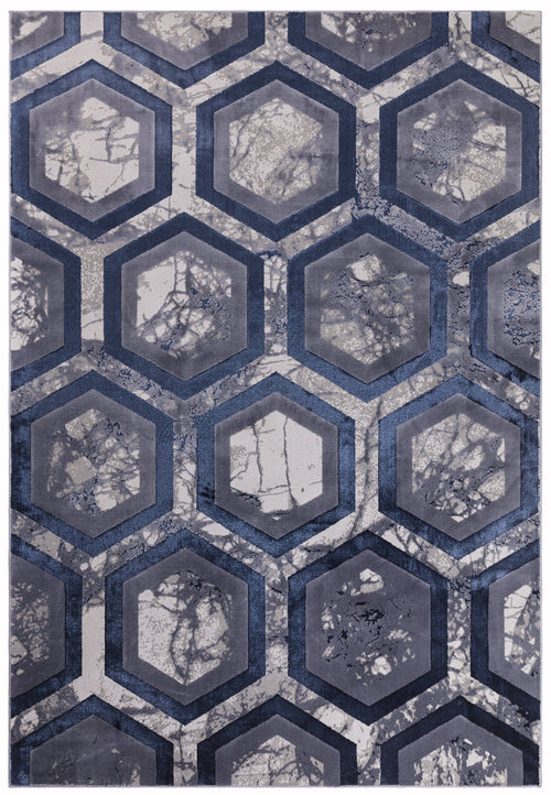 Vloerkleed Easy Living Aurora Hexagon Rug AU19 120x170 cm - vtwonen shop