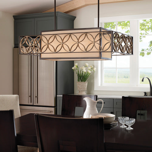 Elstead Remy - Plafondlamp met 4 lampen, goud, brons, E27