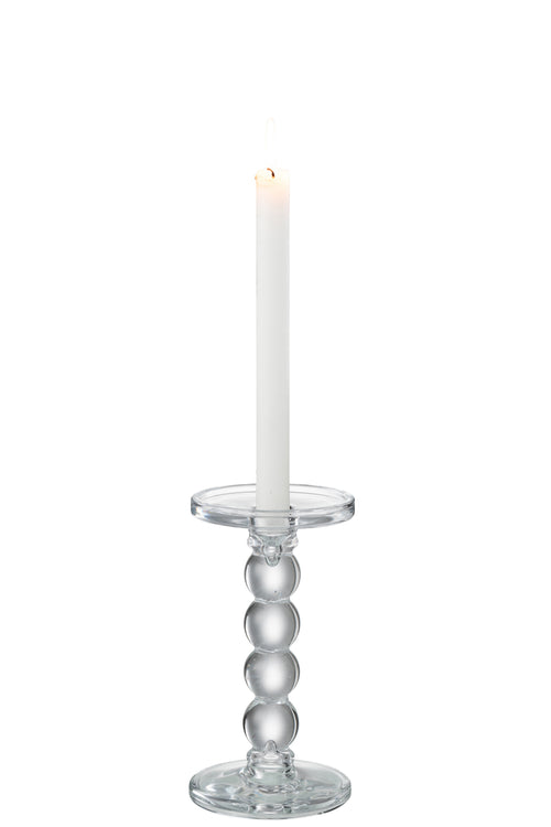 J-Line kaarshouder Drupels - glas - transparant - medium - vtwonen shop