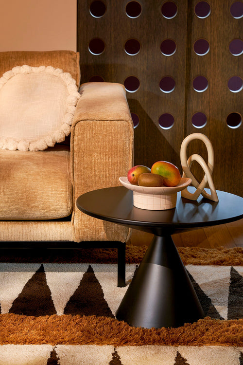 Mica Decorations Royale Bijzettafel - H42 x Ø60 cm - Metaal - Zwart - vtwonen shop