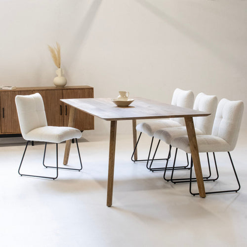 Giga Meubel Eettafel Denmark - Mangohout - 200cm