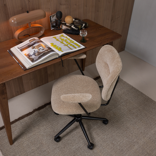 WOOOD bureau Rubo - Mangohout - Bruin - 76x140x60