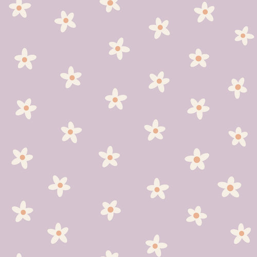 ESTAhome behang madeliefjes lila paars - 53 cm x 10.05 m - 131114 - vtwonen shop