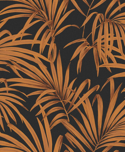 Masureel behang bladeren zwart - 53 cm x 10.05 m - 631967 - vtwonen shop