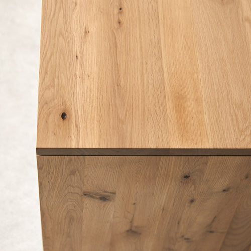 Tikamoon Massief eiken met knoesten tv-meubel 180 cm - Naturel