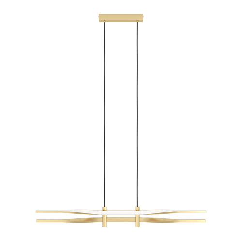 EGLO hanglamp Colmeal - led - 76 cm - goud/wit - vtwonen shop