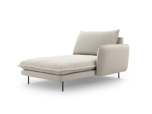 Cosmopolitan Design rechter chaise longue Vienna structurele stof, lichtbeige - 170x110x95cm