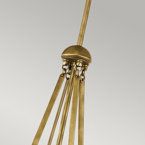 Elstead Aster - 3-lichts Globe plafondlamp messing, E14