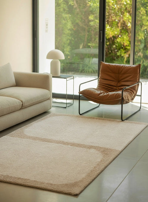 AFK Living vloerkleed Rothko - shaggy - beige - 160 x 230 cm