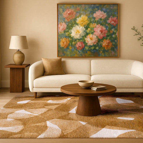 Lola&Moi vloerkleed Mustard - geel -140x200cm