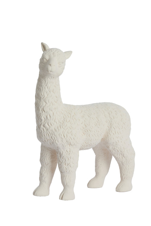Light & Living ornament ALPACA - 29x13x39cm - wit