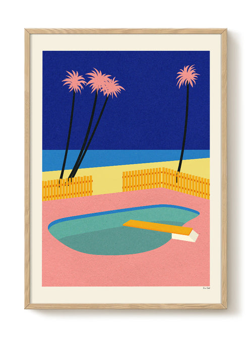 Rosi Feist - Malibu Beach - PSTR studio Kunst Poster - vtwonen shop