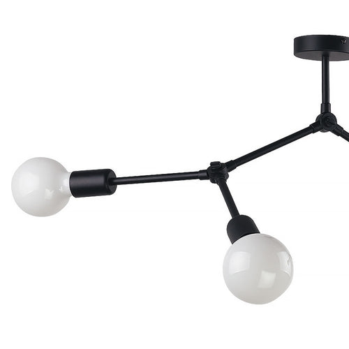 Nowodvorski plafondlamp Twig - 4 lichts - 79  x 54   cm - zwart - vtwonen shop