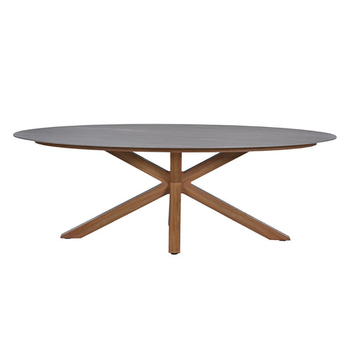Scotland tafel - 230x115 cm - light teaklook - Centostone Napoli sand