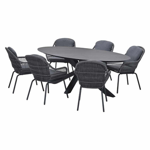 Garden Impressions tuinset Yima - Scot - Napoli grey - 230x115 cm - 7-delig