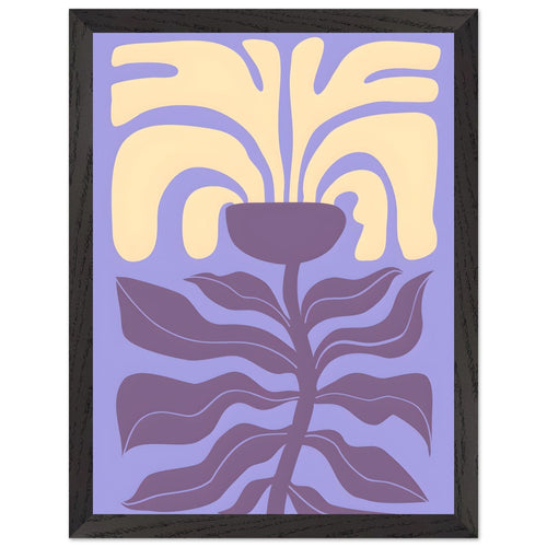 Artfulprints Poster met Lijst Matisse – Poetic bloom I   - 30x40 cm - Paars