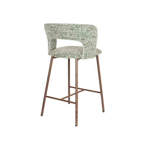 Housecraft Living Chelsea Barkrukken rugleuning 67 cm Groen - Set van 2