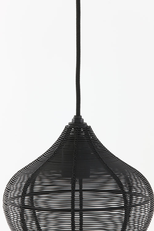 Light & Living hanglamp ALVARO - Ø20x22cm - zwart