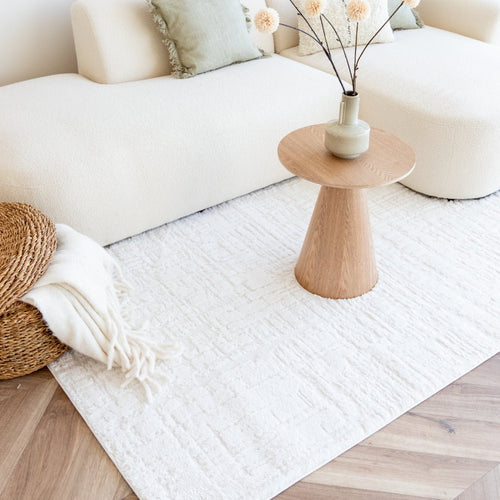 Interieur05 Scandinavisch vloerkleed Prent creme/wit