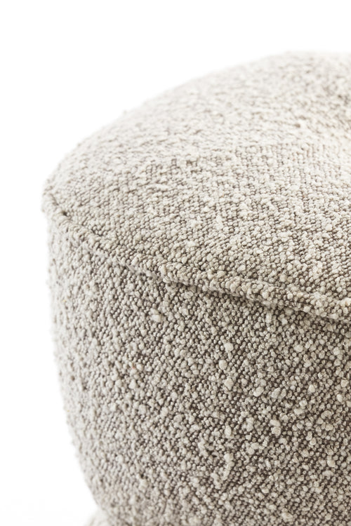 Light & Living poef LEYLA - Ø40x46cm - bruin - vtwonen shop