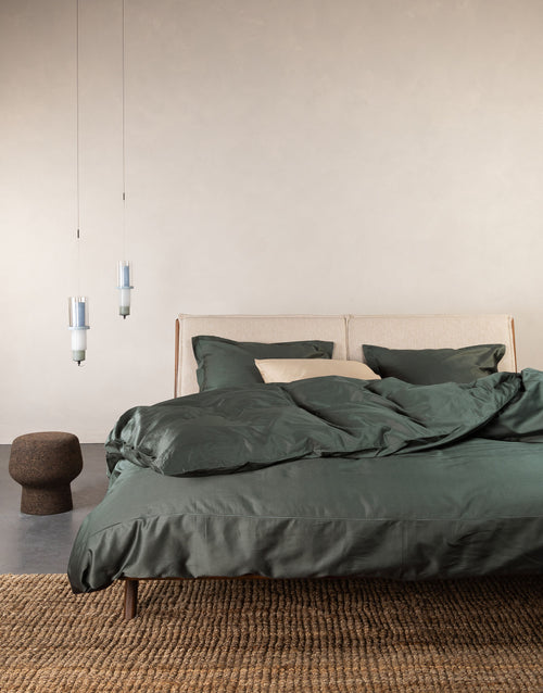 Essenza Aziza dekbedovertrek - Lits-Jumeaux - 240x200/220 cm - Balsam green
