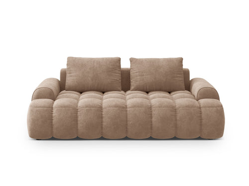 Cosmopolitan Design Bank Linz 3-zits, flueel donkerbeige - 100x200x84cm