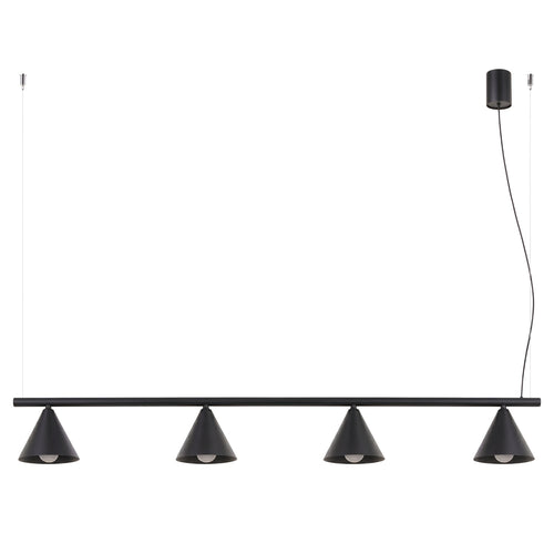 Sollux Lighting Kroonluchter NOX 4L zwart - 122x14x215cm