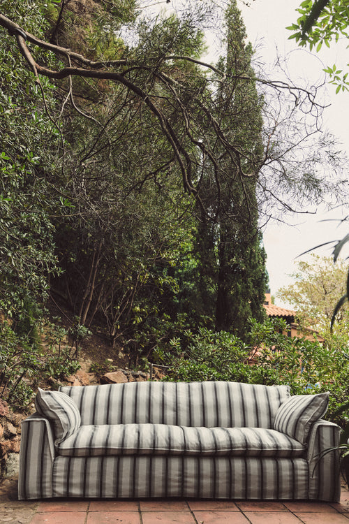 HKLIVING bank Nomad – rocco chalkstripe – 244cm - vtwonen shop