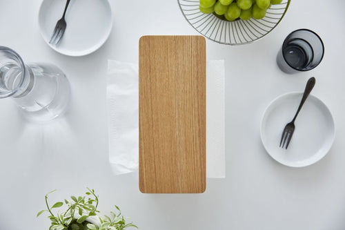 Yamazaki Tissuebox Dubbelzijdig - Rin - Beige