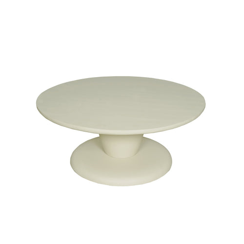 StarFurn Salontafel Mabel - Rond Wit Hout - 90x90x38cm - vtwonen shop