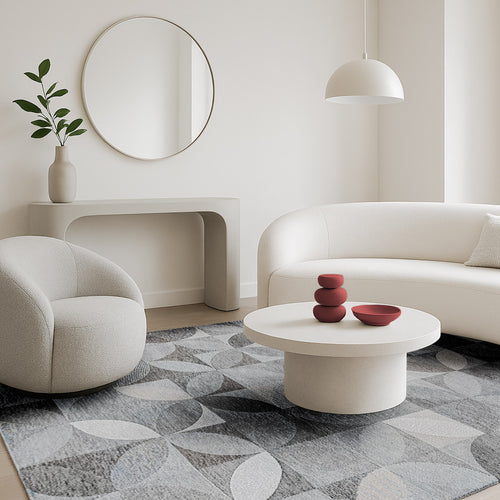 Lola&Moi vloerkleed Rock Crystal - grijs -170x240cm - vtwonen shop