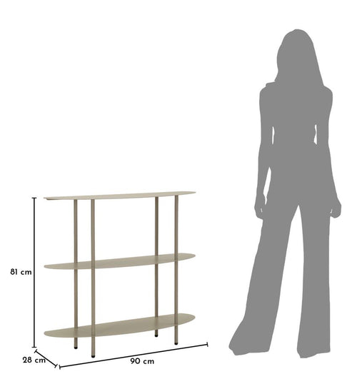 Mauro Ferretti consoletafel - 90x28x81 cm - taupe