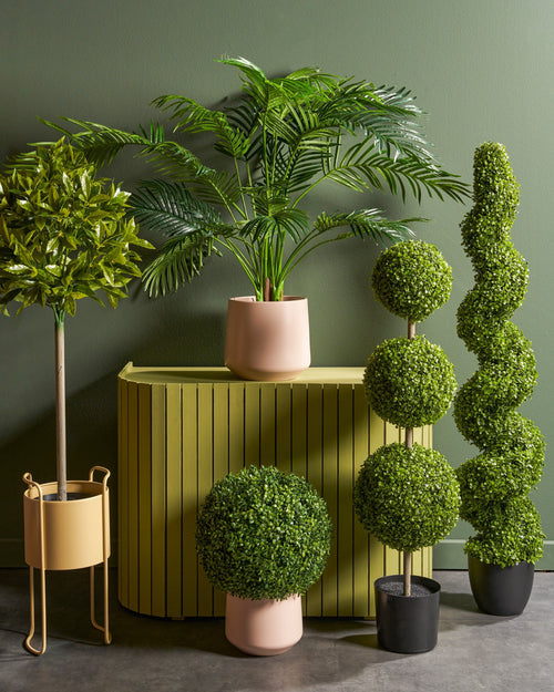 Mica Decorations Areca Palm Kunstplant in Pot - H134 x Ø50 cm - Groen