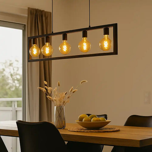 Freelight hanglamp Distesa - 5 lichts - 120x 140 cm - zwart - vtwonen shop