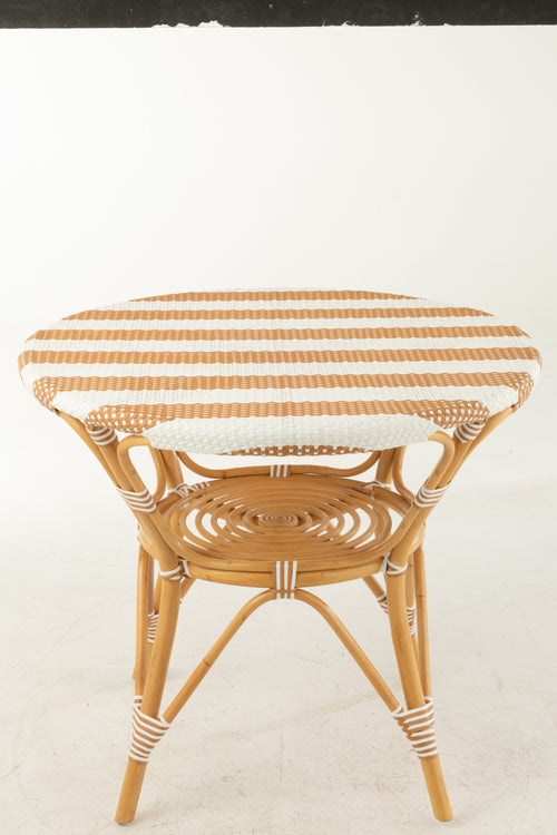J-Line tafel Live - rotan/kunststof - naturel/wit