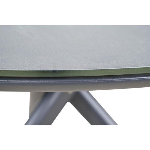 Lesli Living tuintafel Mojito - antraciet - Ø120x74cm