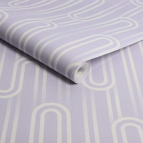 Envy Vliesbehang - Ups n Downs Lavender - Lichtpaars  - 10mx52cm - vtwonen shop